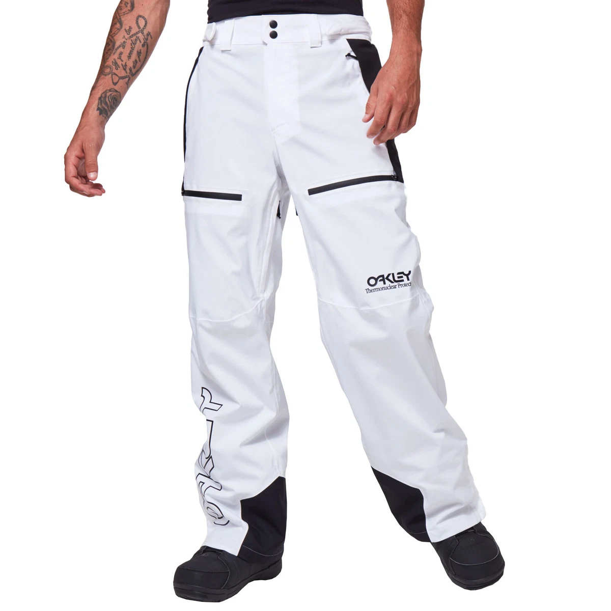 Pantalón forrado Oakley Tnp para hombre pantalones de esquí pantalones de  nieve pantalones de snowboard blancos