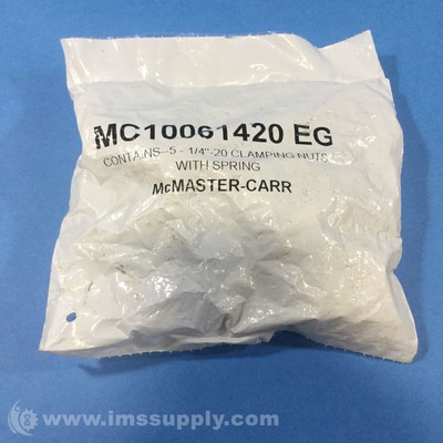 McMaster-Carr MC10061420 EG 1/4''-20 Clamping Nuts with Springs FNIP