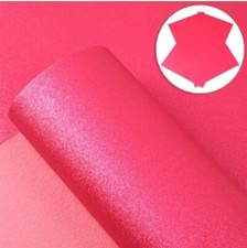 Hot Pink pearl shimmer FAUX LEATHER ROLL 12" x 55"