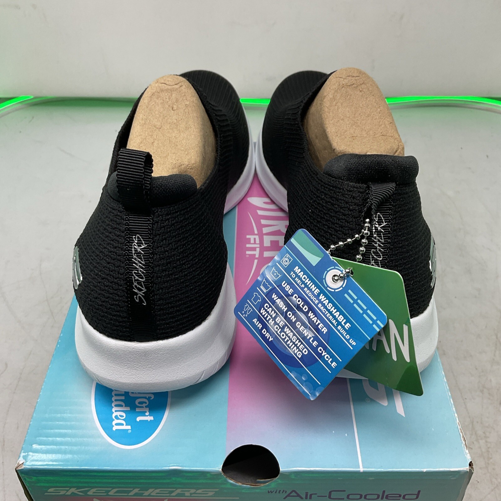 SKECHERS ULTRA FLEX HARMONIOUS WALKING SHOES STRETCH FIT Black Women's 9-image