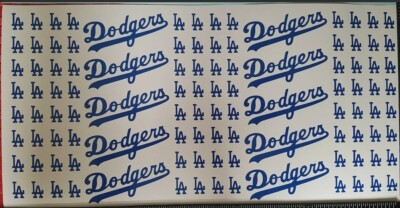 106 LA Dodgers Vinyl Decals Windows Cars Trucks Laptops Lockers Starbucks Cup
