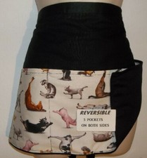Reversible Apron Acrobatic Farm Aniamals/ 3 pockets both side 6471 R