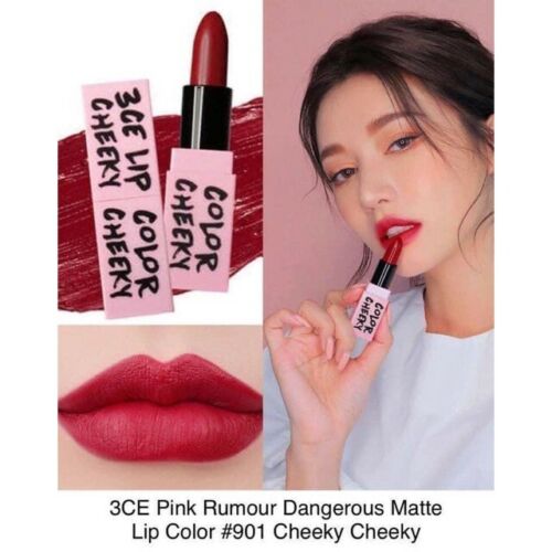 3CE Matte Lip Color #901 Cheeky Cheeky Korea Cosmetics Free Shipping US Seller - Picture 1 of 2