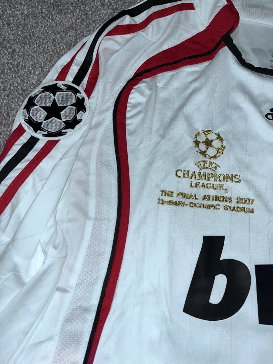 T-shirt Vintage Liverpool Vs AC Milan Finale 2007 - Fruit Of The Loom Rouge L/XL