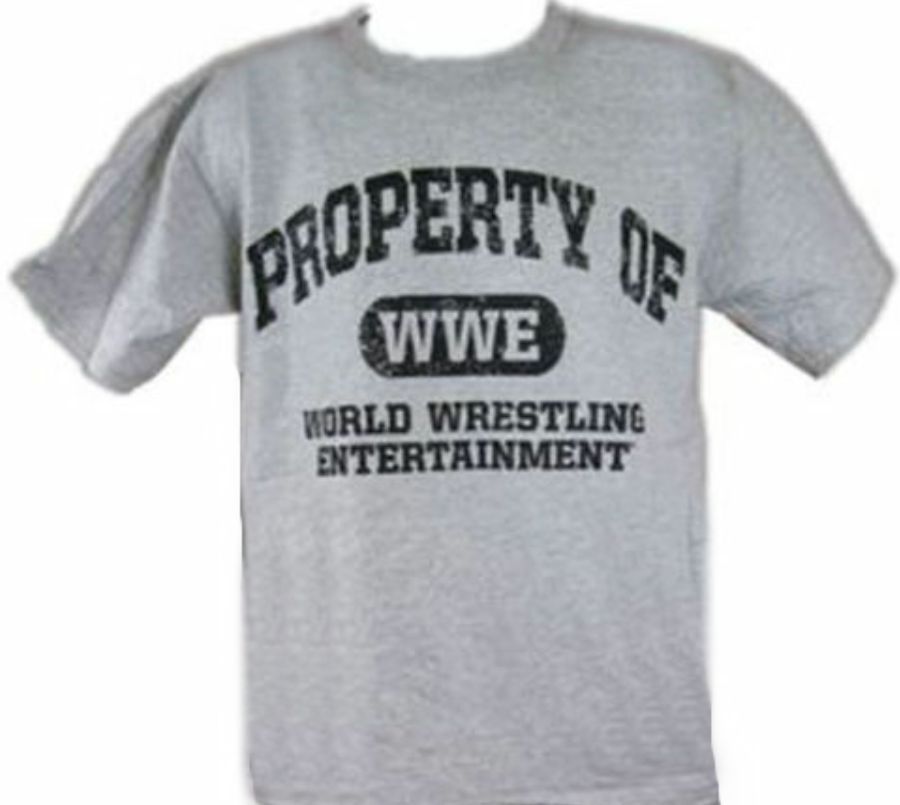 WWE Mens Gray t-shirt M L New Property of WWE Performance Center