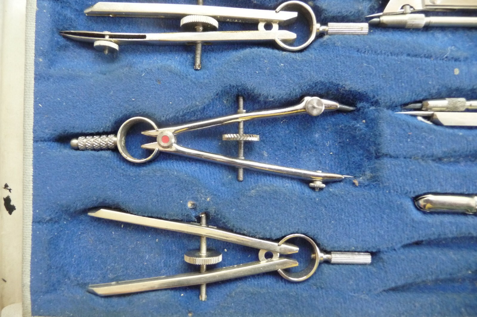 Compass & divider technical drawing set HELLERMAN + others drbx eBay