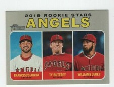 2019 Topps Heritage ANGELS ROOKIE ARCIA, BUTTREY, & JEREZ #244