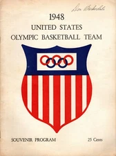 1948 US Olympic Basketball Program Signed by Don Barksdale PLUS 8 More