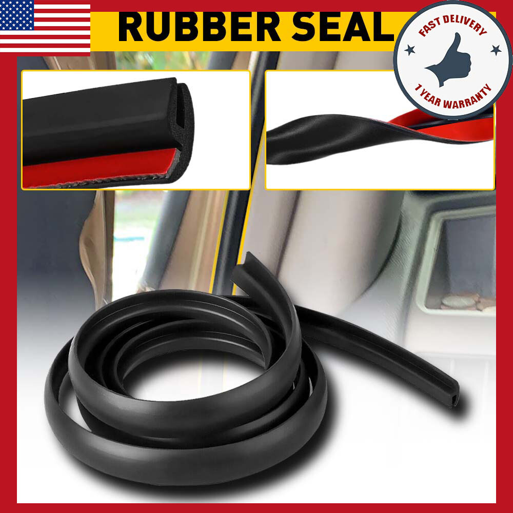 10Ft Universal Windshield Molding Rubber Seal Trim for Windscreen Windows