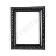 Ornate Swept Shabby Chic Picture Frame Photo Frame Poster Decor Ornate  Black 