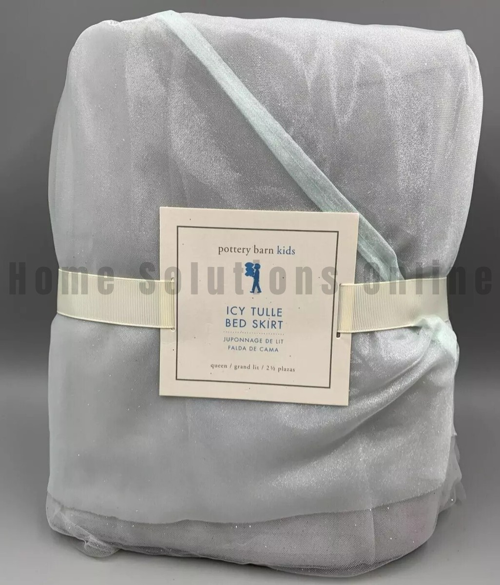 Pottery Barn Kids Icy Tulle Sparkle Bed Skirt 16