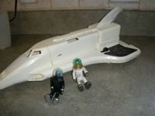 Fisher Price 325 Alpha Probe Space Ship Shuttle 1979  2 Astronauts PARTS ONLY 