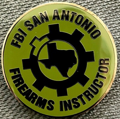 FBI - San Antonio Field Office Firearms Instructor TacBLK 1.75in challenge coin