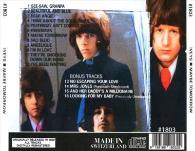 MAYBE TOMORROW [11/19] NEW CD