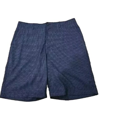 Men's BEN HOGAN blue Check Sz 34 Golf Shorts Stretch Waist Band (W