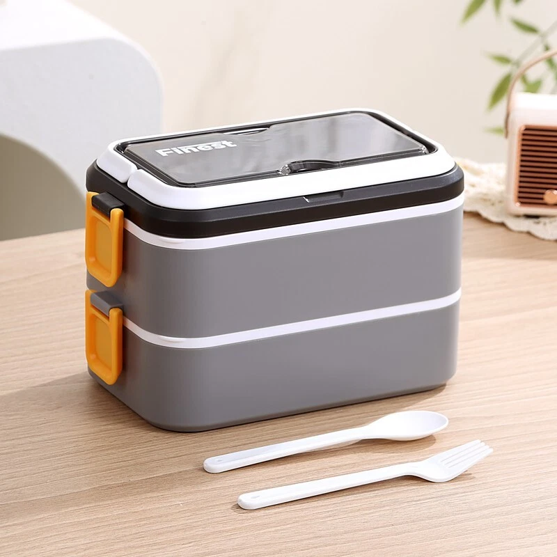 stackable stainless steel lunch box,1400ML Bento box-Utensil set-Leak free - Image 2 of 4