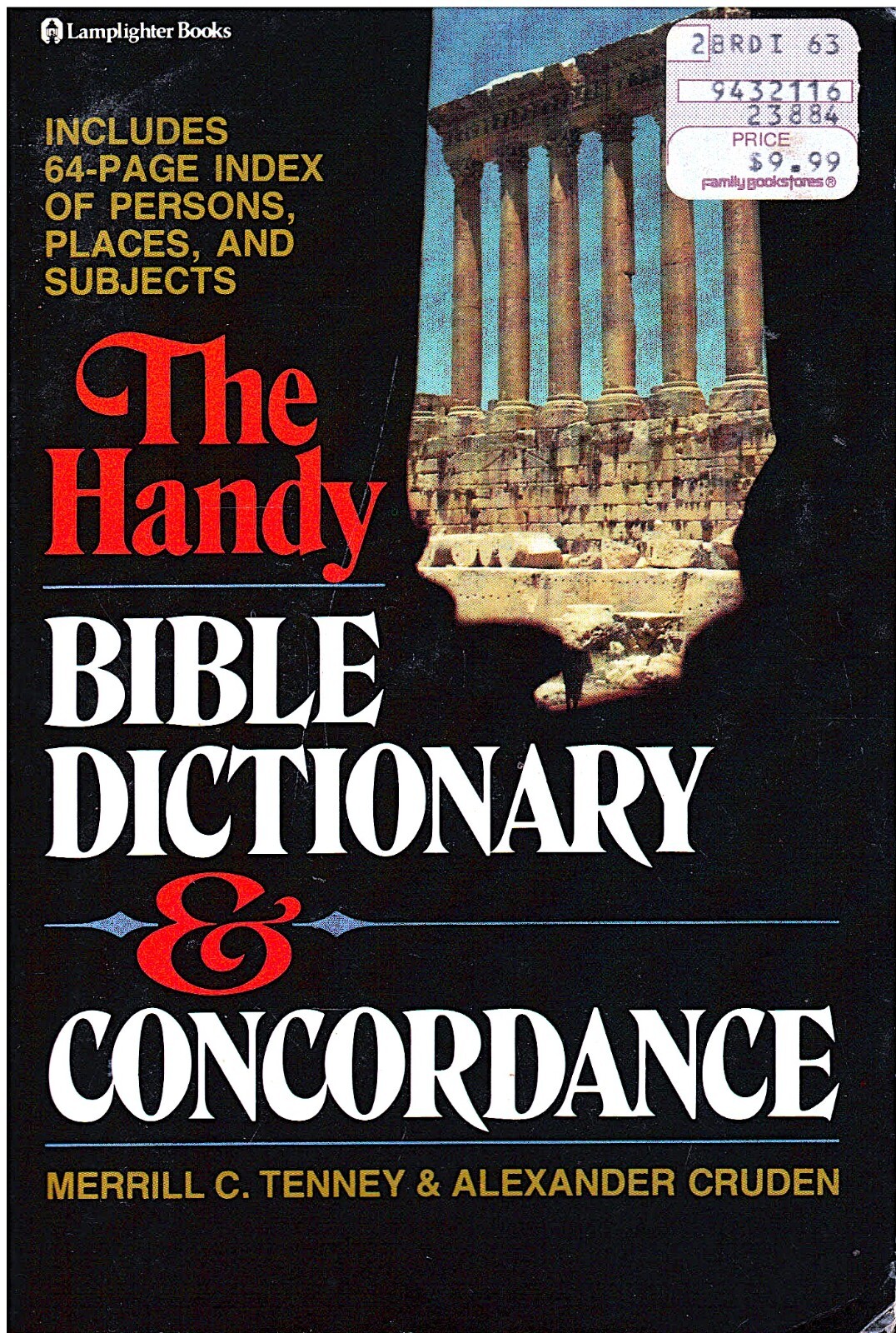 HANDY BIBLE DICTIONARY & CONCORDANCE- Tenney & Cruden PB LN