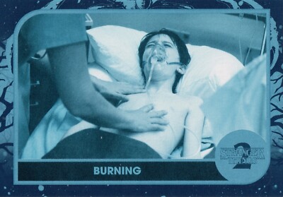 Stranger Things 2, ST-65 (Burning) Upside Down Parallel Card #17/99