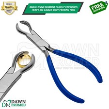 Ring Closing Segment Plier 6" For Hoops Heavy Big Gauges Body Piercing Tool