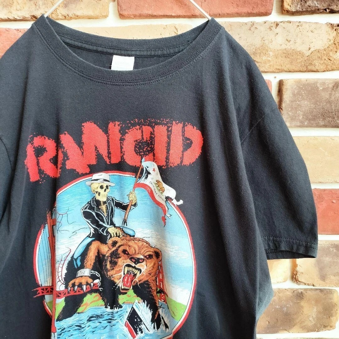 Reprint Rancid Band Graphic Basic Black Unisex T shirt Men Women S-5XL