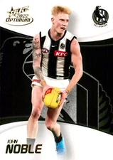 ✺New✺ 2022 COLLINGWOOD MAGPIES AFL Card JOHN NOBLE Optimum