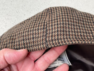 Wool Blend Newsboy Cap Hat Herringbone Arte Della Lana  display picture 2