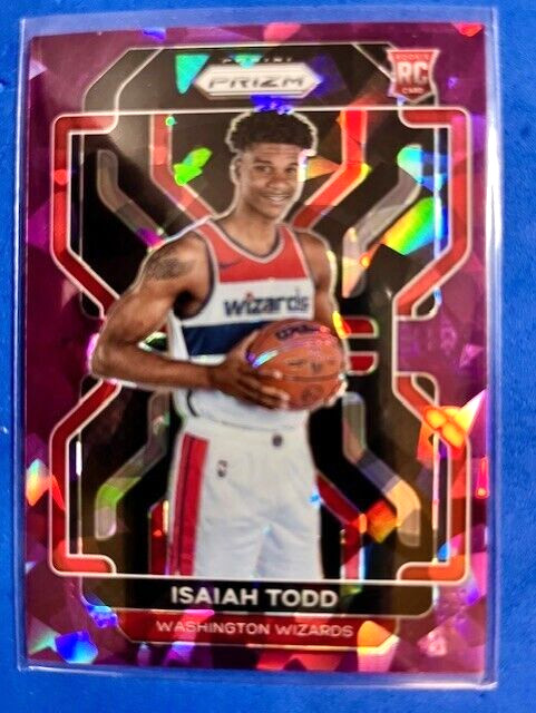 Isaiah Todd 2021-22 Panini Prizm Purple Ice Prizm /149 RC - Wizards