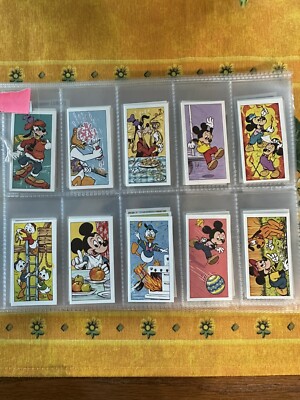 Vintage 1977 Bassett Disney Health and Safety Mini Cards Full Set of 50 -  Mint
