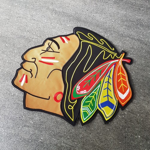 Old Badge Chicago Blackhawks Patch Logo For Jersey Jacket - Picture 2 of 2