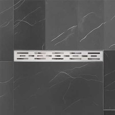Linear Shower Drain Shower Floor Drain with Removable Cover Stainless Steel