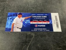 CUBS 2016 TICKET STUB 7/27/16 VS WHITE SOX~Anthony Ranaudo FIRST HR