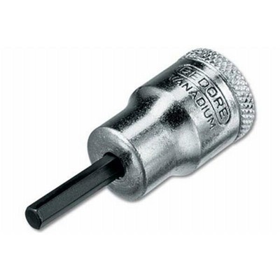 GEDORE Schraubendrehereinsatz – 3/8" Zoll, Innen-6-kant 4 Mm, Lang, Verchromt, Mit Kugelfangrille, Made In Germany