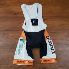 Northwave Mens XL Cycling Bibshorts 8" (9/10) Pad Spandex Orange