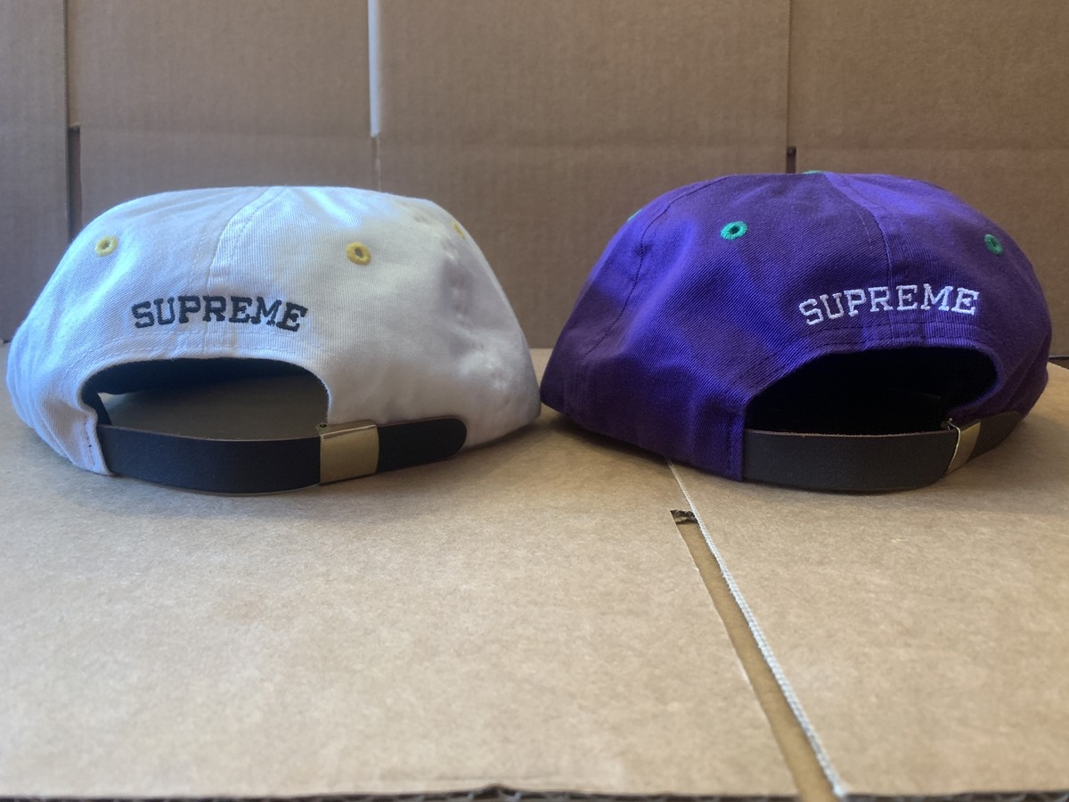 Supreme 2-Tone Washed S Logo 6 Panel Cap White One Size S/S Supreme 2-Tone Washed S Logo 6 Panel Cap White One Size S/S