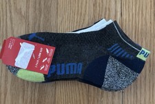 Puma 3 Pack Unisex Low Cut Socks - Size 9-11 Shoe Size 3.5-9.5