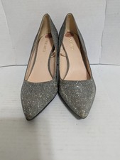 Nine West Women's Size 7.5 M Sparkly Fabric Pumps