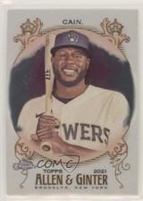 2021 Topps Allen & Ginter Chrome Lorenzo Cain #211 0u2j