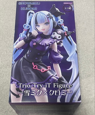初音ミク クロミ Bulk Set 24PCS HATSUNE MIKU Hatsune Miku Trio-Try-iT Figure Snow Miku x Kuromi FuRyu Sanrio