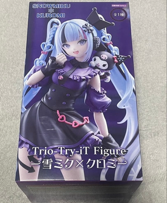 Hatsune Miku Trio-Try-iT Figure Snow Miku x Kuromi FuRyu Sanrio