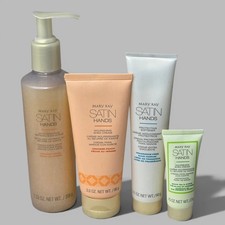 Mary Kay Satin Hands Orchard Peach Smoothie Scrub Hand Creams Softener 4pc Lot