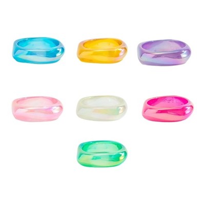 Vibrant Gradient Resin Bracelet Featuring Unique Irregular Design Lightweight