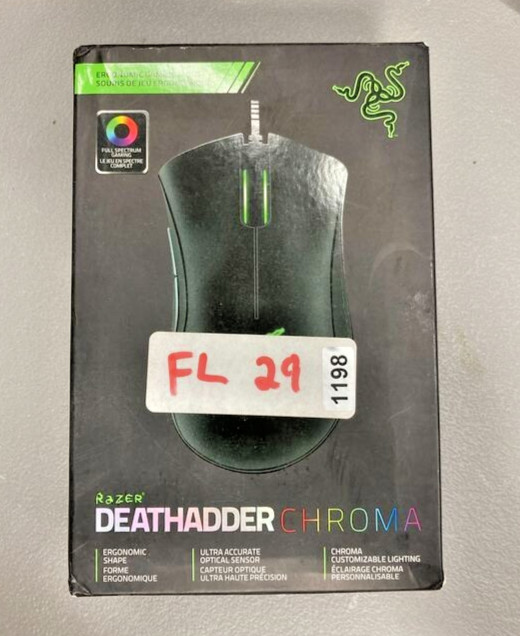 Razer DeathAdder Chroma - Multi-Color Ergonomic Gaming Mouse -