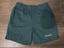 RARE AIME LEON DORE ALD GREEN UNIFORM MESH BASKETBALL SHORTS SZ M MEDIUM