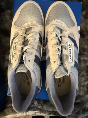 NEW Adidas Treziod 2 Men s Size 9.5 Silver Blue Retro Sneakers JQ9037