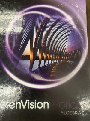enVision Florida Algebra 2 Hardcover Textbook Student Edition Pearson
