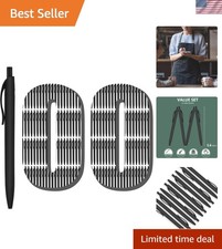 100 Pack No Bleed Black Barrel Click Pens, Wholesale Retractable Ballpoint, M...