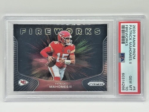 2020 Panini Prizm - Fireworks Patrick Mahomes II #5 PSA 10