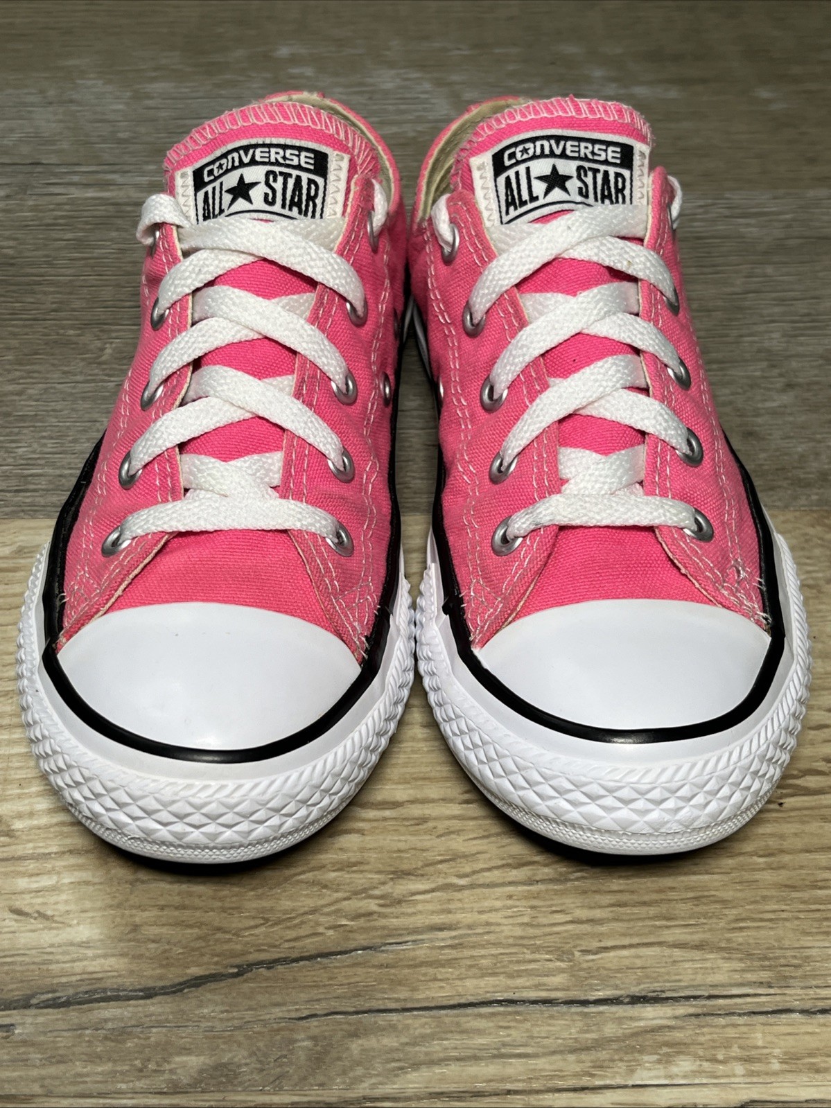 CONVERSE ALL STAR Pink Glow Sneakers Youth Size 1.5 Kid's Chuck Taylor Shoes thumbnail 13