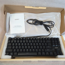 AUKEY KM-G9 Mechanical Keyboard 87 Key Wired USB Blue Switches not backlit New