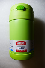 Thermos 16oz Insulated Food Jar with Folding Spoon NEON LIME